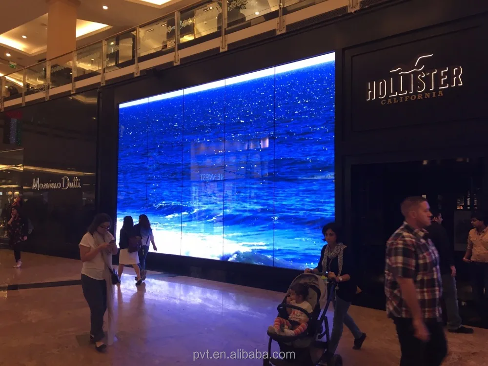 3x3 Lcd Floor Stand Video Wall Screen Transparent Lcd Display Indoor RS232 SDK Video Wall Tv Processor PVD 500 Cd/m2, 450cd/m2