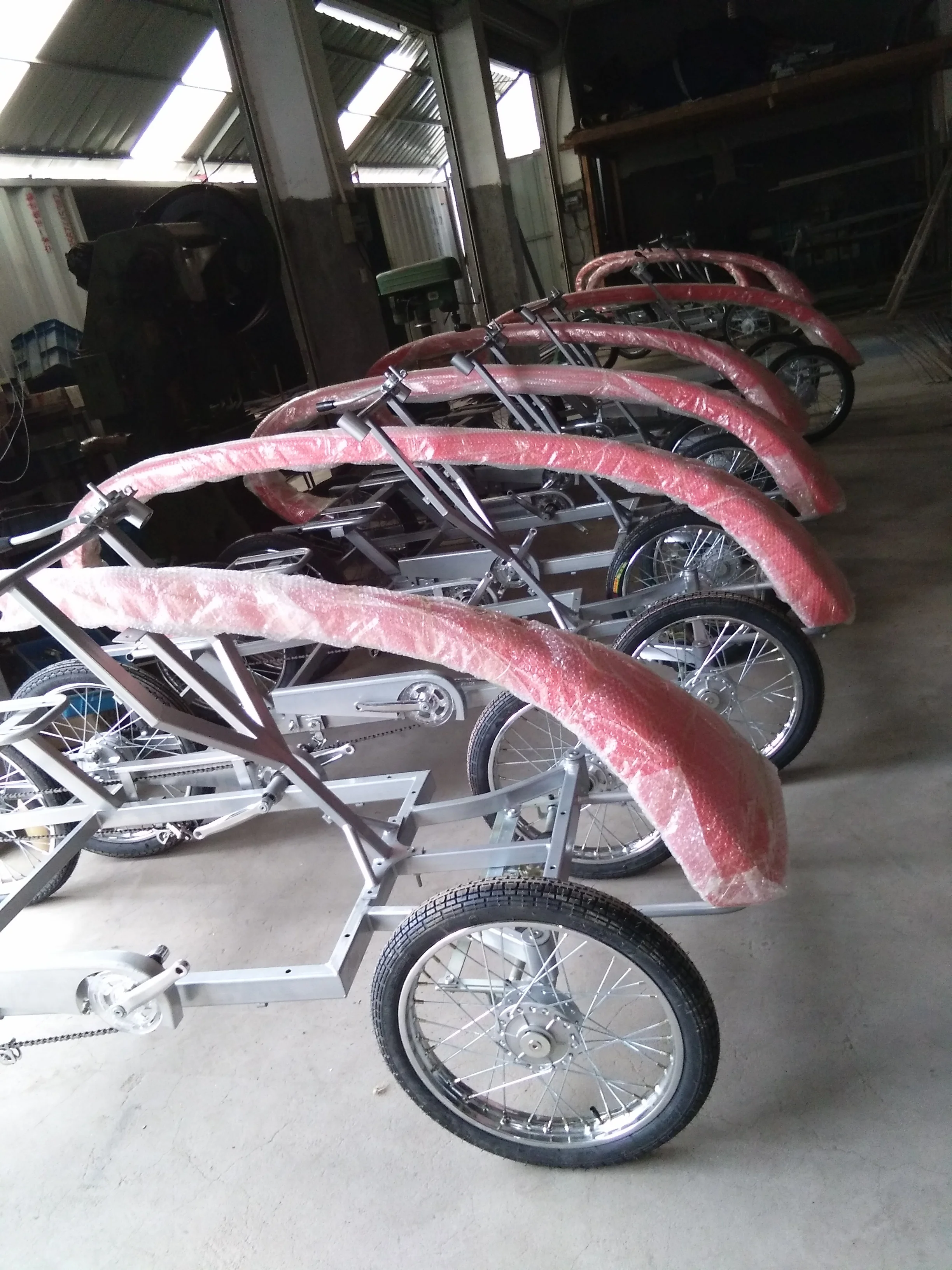 DELUXE PEDAL 4 WHEELS Sightseeing 2 Person Tandem Bike for sale