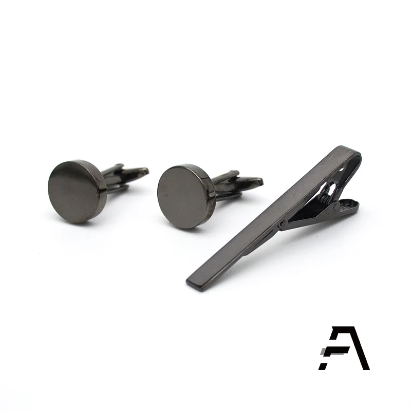 Набор Запонок и зажимов для галстука, мужская рубашка, 8 шт.