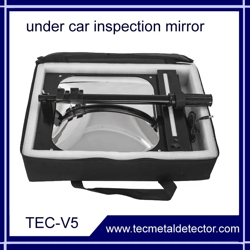 Under car bomb detector with square mirror TEC-V5 under vehicle inspection security checking mirror.