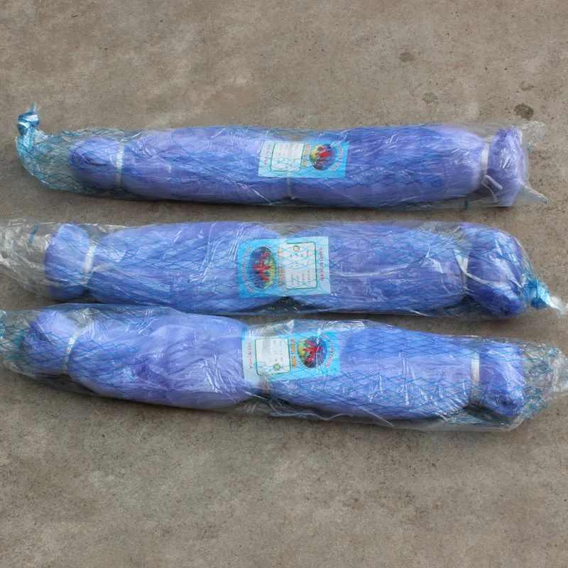 Nylon Monofilament fishing Net with blue color length 180 meters 0.12MM  75  MD 50  MD