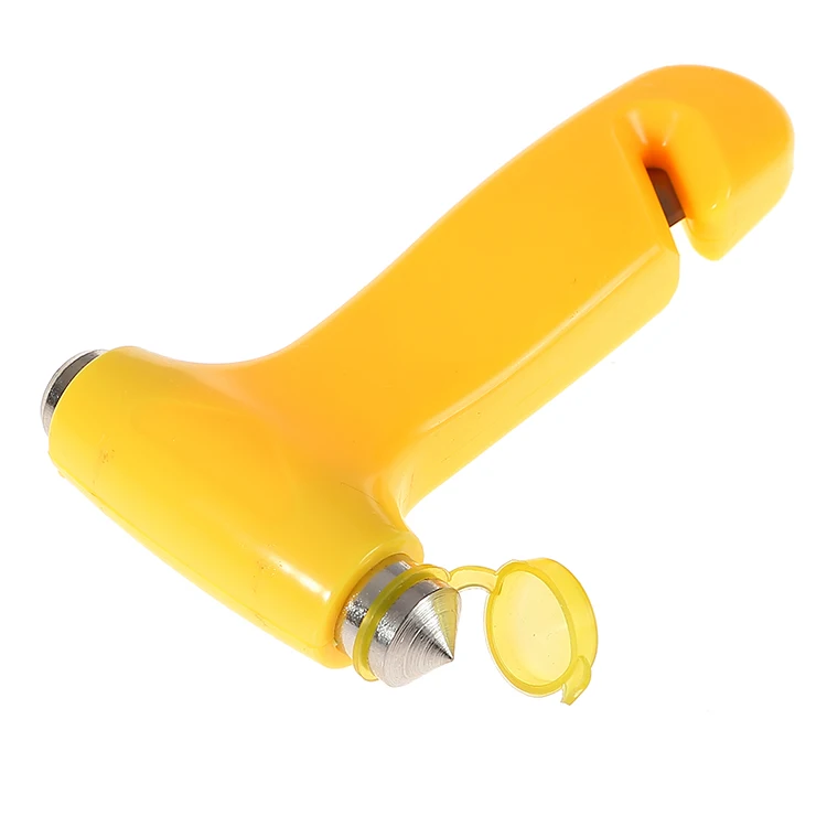 2-in-1 Window Glass Breaker and SeatBelt Cutter Auto Car Safety Hammer