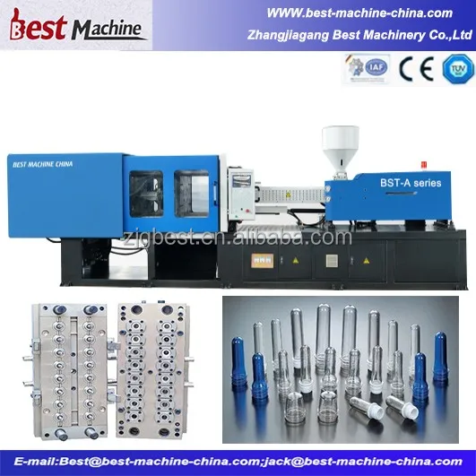 Пластиковые ПЭТ Преформ Литья Под Давлением Делая Машину/ПЭТ Преформ Машина