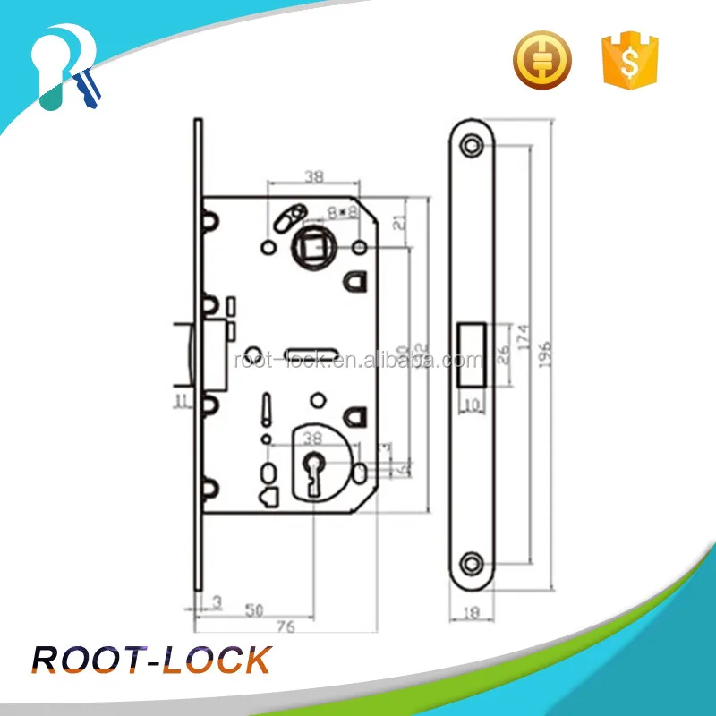SD410B-S-2 Brand new 85mm backset mortise center key door lock