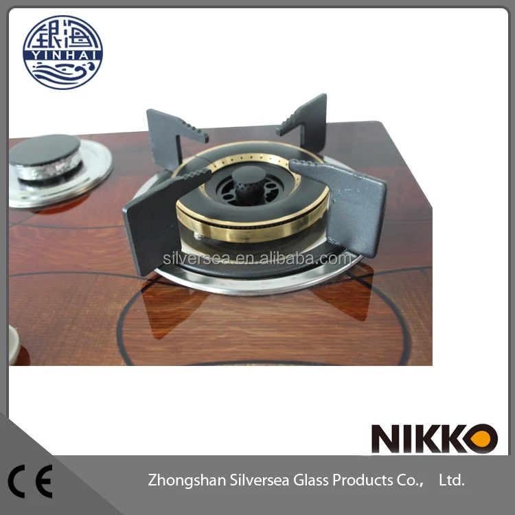 High quality tempered Glass 3 burner china gas hob,corner gas hob with safety device