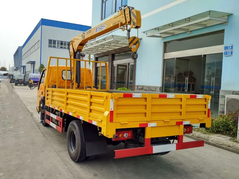 JMC double cabin 2 ton truck-mounted crane/mini truck crane