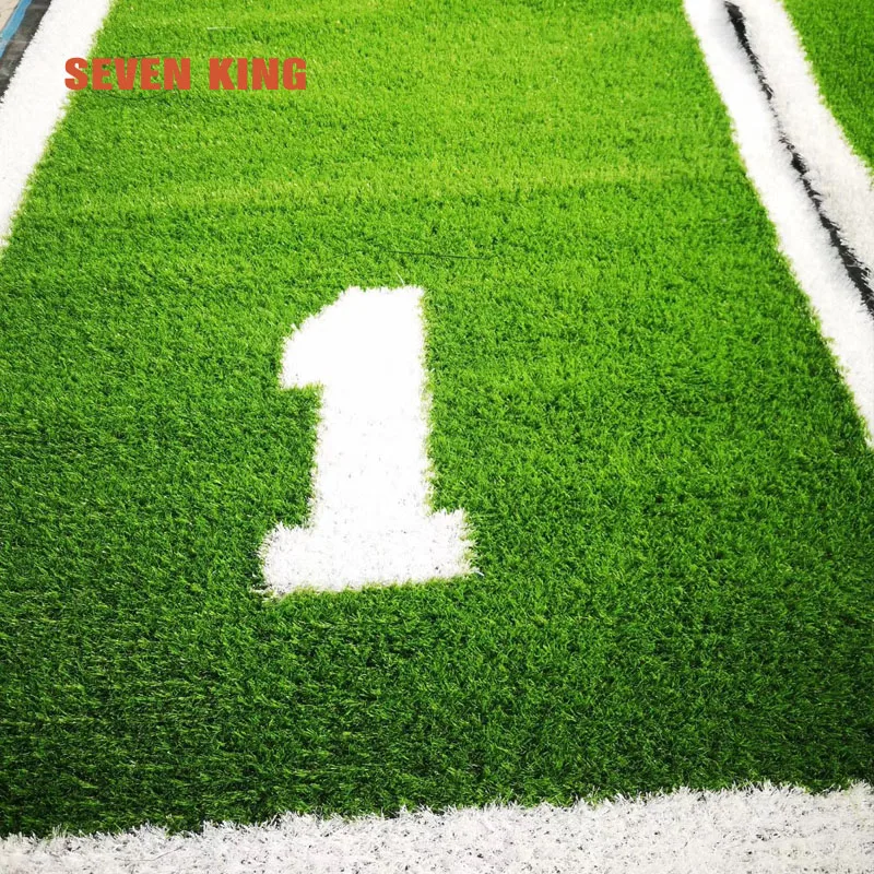 13-30mm Customized white and green colorful artificial grass turf carpet for fitness gym indoor sled running track