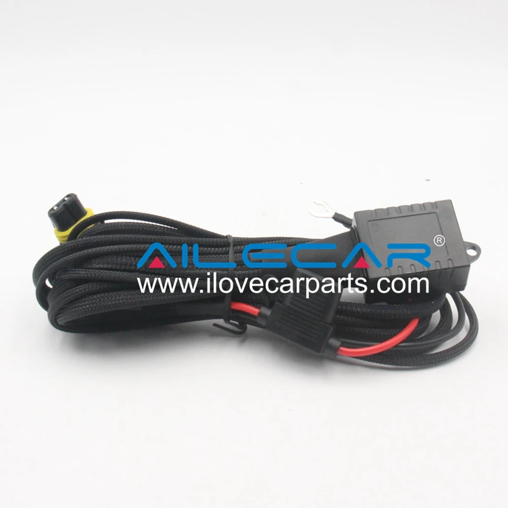 HID xenon H4 wire relay high and low beam switch headlight wireharness retrofit projector wire