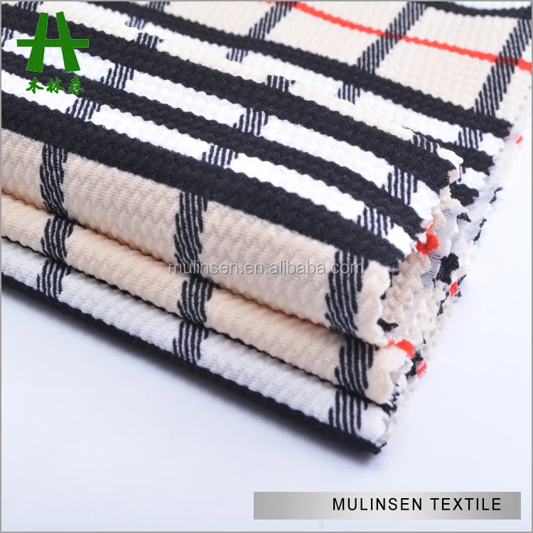 Shaoxing трикотаж поли лайкра стрейч принт жаккардовая рисовая ткань и текстиль для женщин