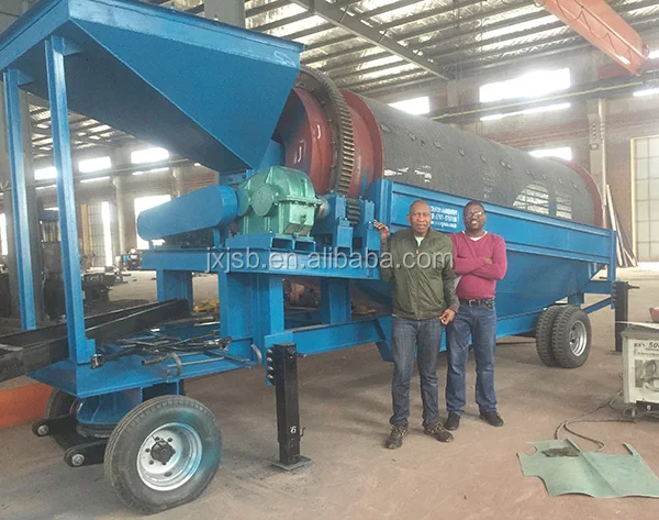 Mobile Movable Gravel Sand Gold Trommel Screen