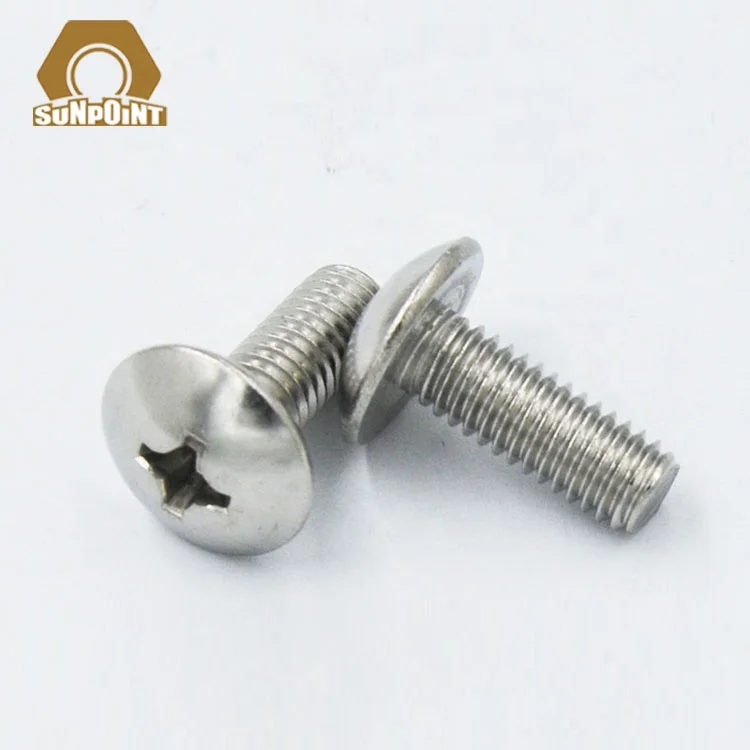 Sunpoint ANSIB18.6.3T ss 304/316 m6  cross phillips truss head machine screw pan head cap screw