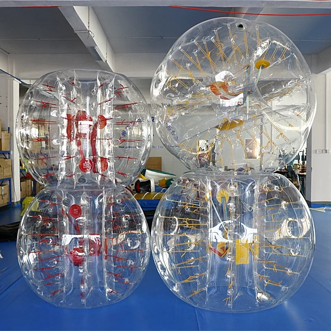 Factory price 1m diameter 0.7mm TPU inflatable bumper balls bubble footballs for sale