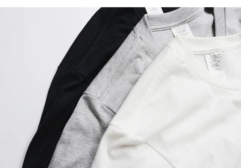 
100% cotton long sleeve blank round neck casual man polo t-shirt 