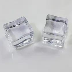 Прозрачные Кубики льда, Акриловые Кубики льда для слайма, прозрачные квадратные пластиковые бусины, кубики льда для слайма «сделай сам», кабошоны 18 и 24 мм