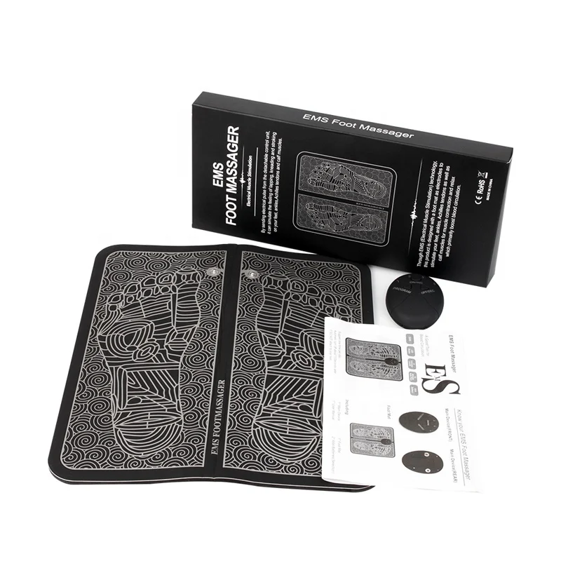 
1Pc EMS Foot Massager Reflexology Massage Pad Square Foot Massager Cushion for Relax Body Pain Health Care 