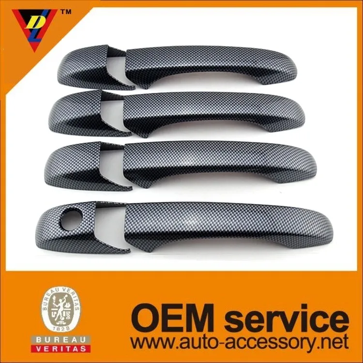 Пластиковые углеродного волокна автозапчасти chrysler 300c автомобиля дверные ручки крышки