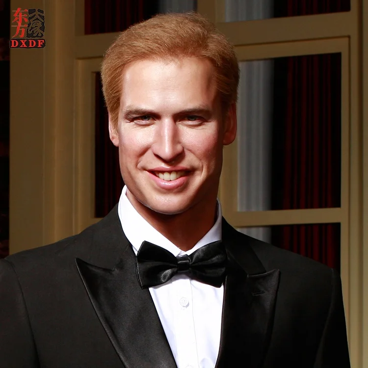 Exhibition Hyper Realistic Life Size British Royal Silicone Wax Figurine