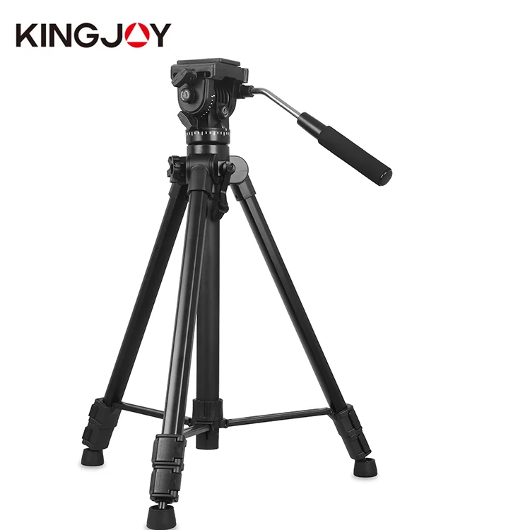 KINGJOY 1.5M Studio Stand Fluid Head Shooting Heavy Duty Camera Professional Aluminum Video Tripod