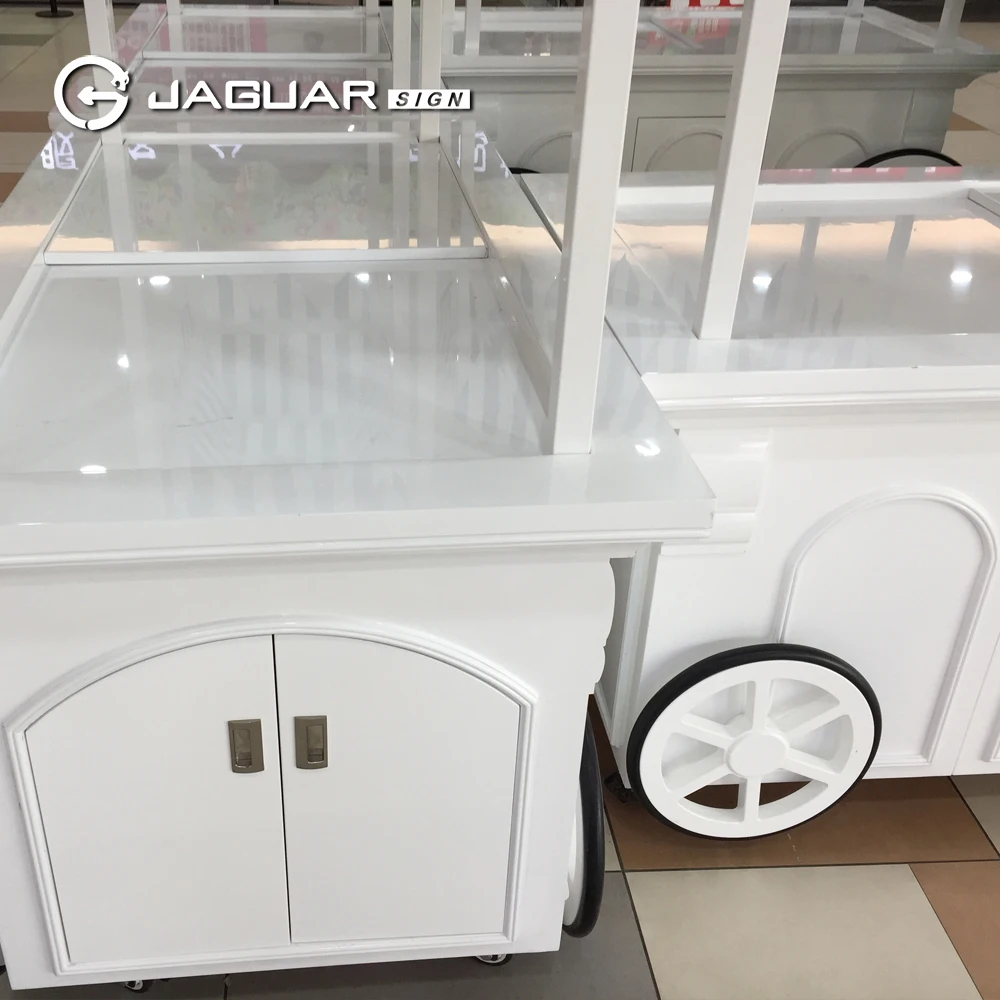 New style theme park amusement cart kiosk Fast Food Retail moving foods cart