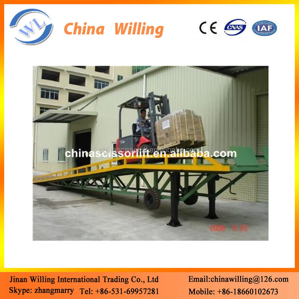 China mobile дворе рампы погрузочный док levelers