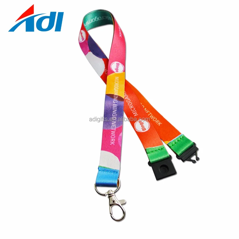 Материал брелок крючок шнурок для продажи индивидуальный логотип полиэстер сублимационная печать реклама шелкотрафаретная печать