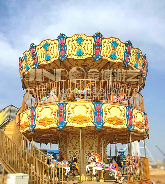 Cheap manufacturing merry go round Amusement park swing ride kids indoor carousel for sale