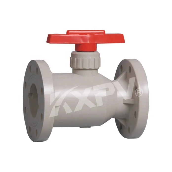 Высокого давления изготовленная на заказ Мини 4-дюймовый 1000 Wog Пластиковые ХПВХ промышленный фланцевый шаровой клапан