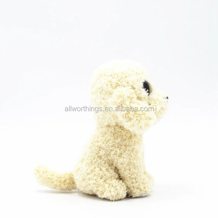 20cm cute with cheapest price plush white prosperous dog that looks real stuffed