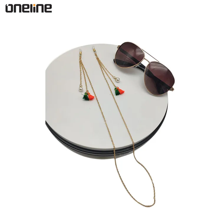 Metal & tassel Lanyard Necklace Sunglasses Spectacles Eyewear Chain Holder