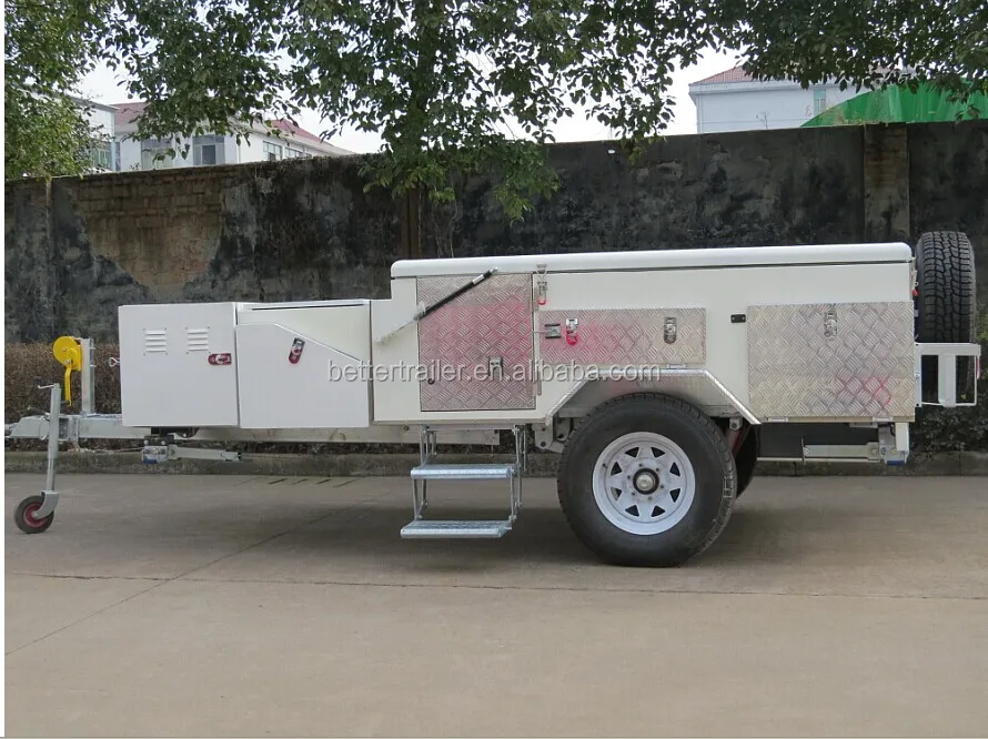 lockable sliding kitchen off road folding caravan trailer