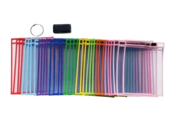 Multicolored A4 student supplies durable PVC plastic dry erase pocket sleeves for classroom organization teaching