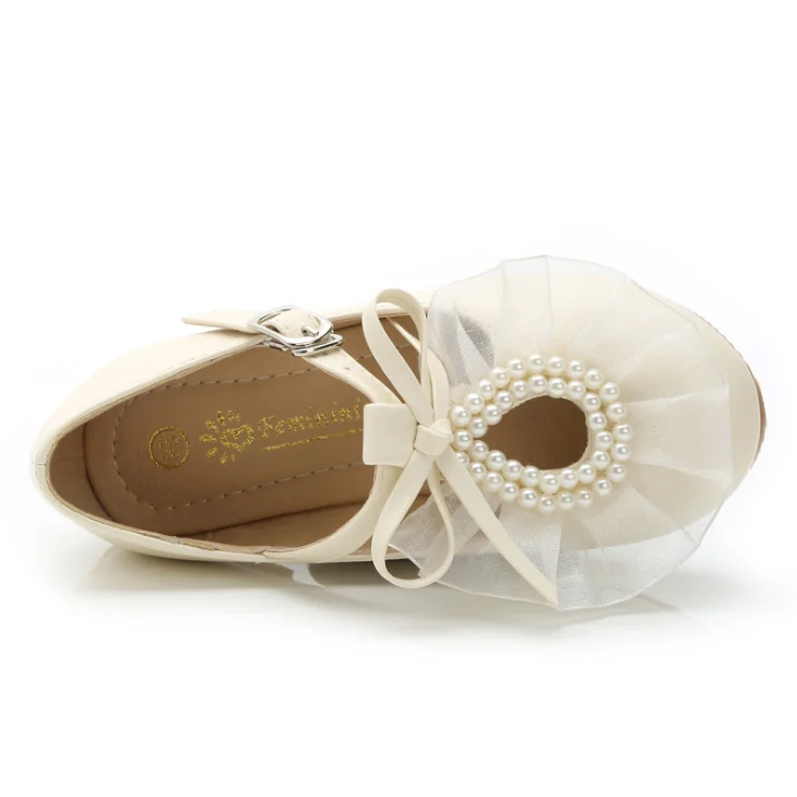 
YY10237S Fashion children new design lace sweet princess wedding dress baby shoes 2018 wholesale lace dress shoes 