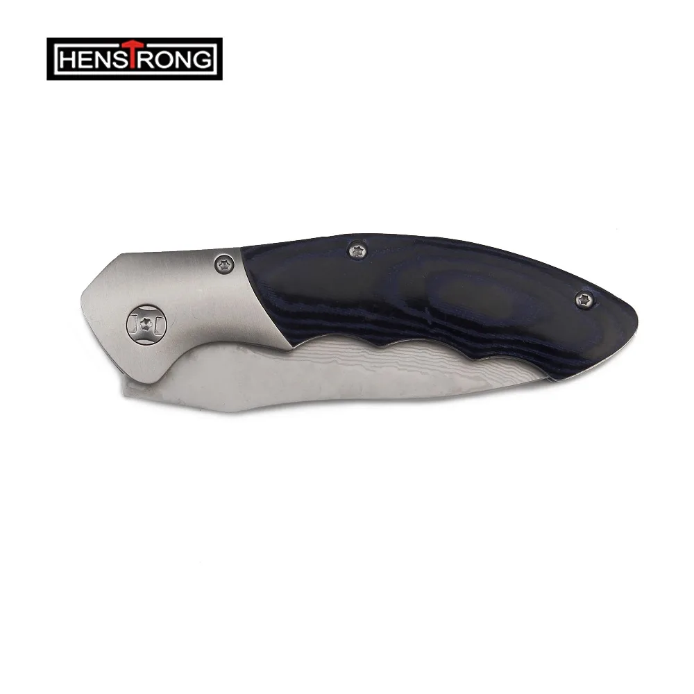 Выживание G10 Ручка OEM дамасский складной