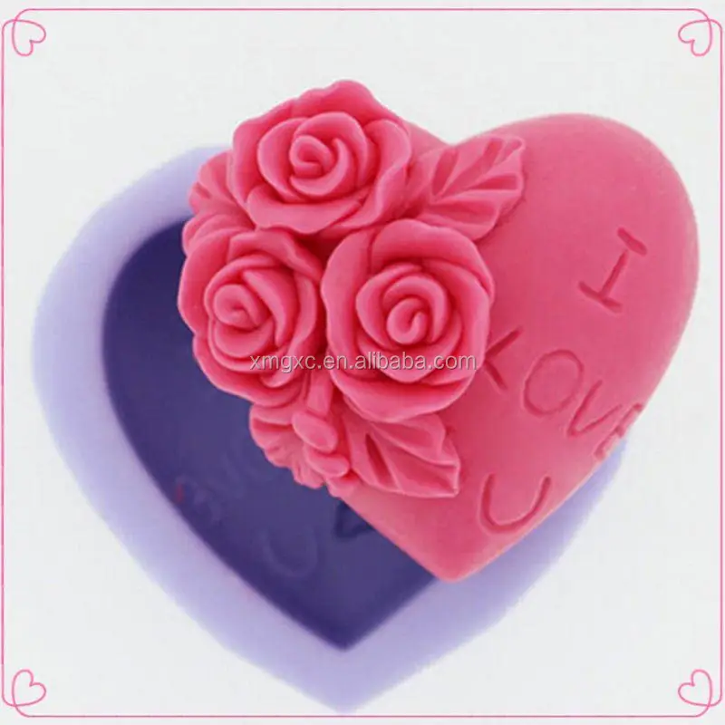 Силиконовая форма для мыла ручной работы в форме сердца