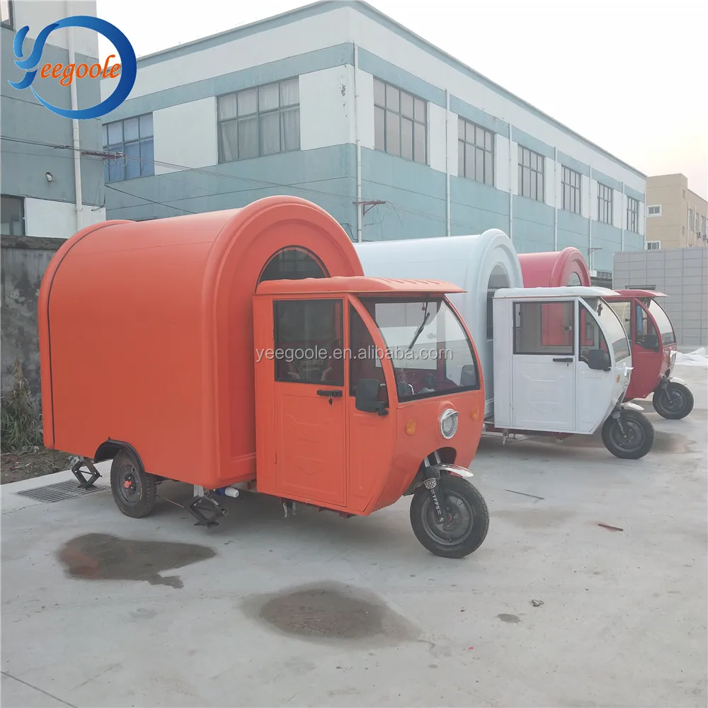 multi-function electric tricycle food cart for sale CE