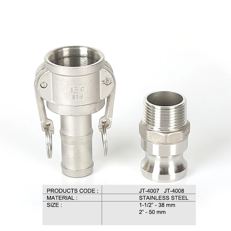 Factory wholesale dry disconnect coupling quick connect water fittings pipe tank truck coupling