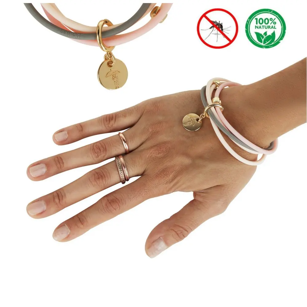 Leather Mosquito Bug Repellent Bracelet All DEET FREE Insect Repellent Bands, Mosquito Killer Protection Outdoor and Indoor