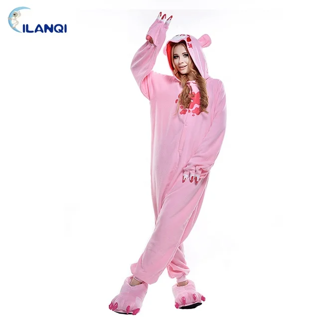 
Wholesale animal cosplay costume pink gloomy bear cartoon pajamas for halloween 