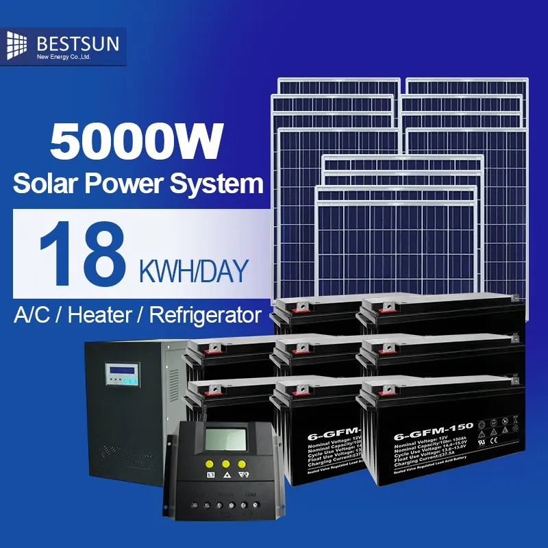 5KW Off Grid Portable Power SolarSystem Solar Energy Domestic Products
