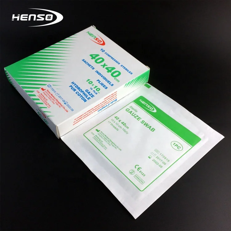 
Disposable Sterile Pure Cotton Gauze Swab 
