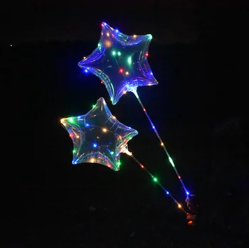 2019 Новый Amazon поставки 18 дюймов, прозрачные круглые Летающий светодиодные лампы в виде шара пузыря и Зорб мяч