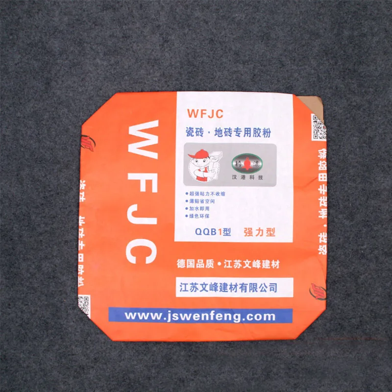 
50kg pp woven cement bag with valve pe valve bag for cement packing 