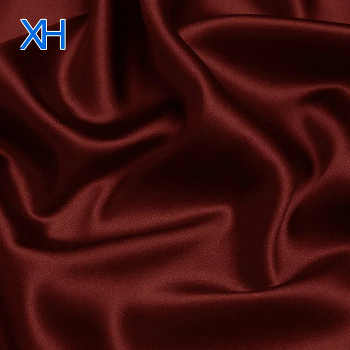 Hot Fashion 100% Lightweight Silk Charmeuse Fabric with Low Price By Xinhe Textiles