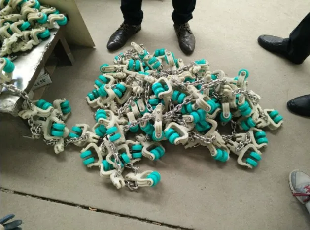 Poultry slaughterhouse 304 stainless steel overhead chain for evisceration line