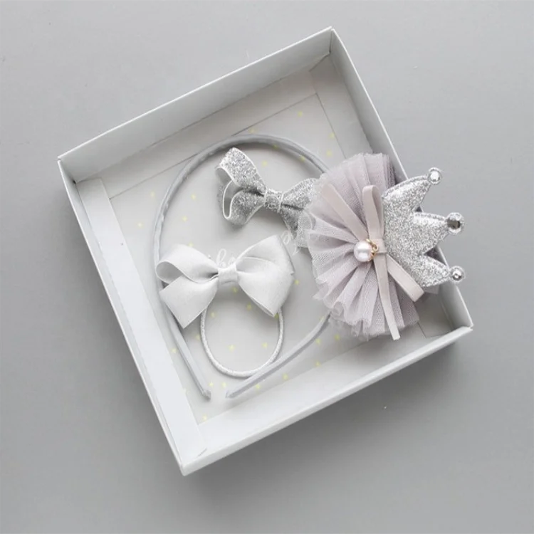 Maya Hot Sale Lovely Princess Hair Clip Sets with Gift Box for Baby or Girl Head Accessories
