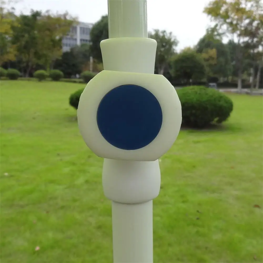 Logo Printed Advertising Parasol Light Green Beach umbrella Outdoor With Sand Screw and luxury Plastic parts