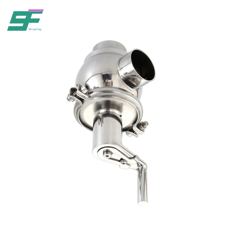 
Wholesale High Quality Stainless Steel 2 Way Sanitary Welded Reversing Manual Valve 