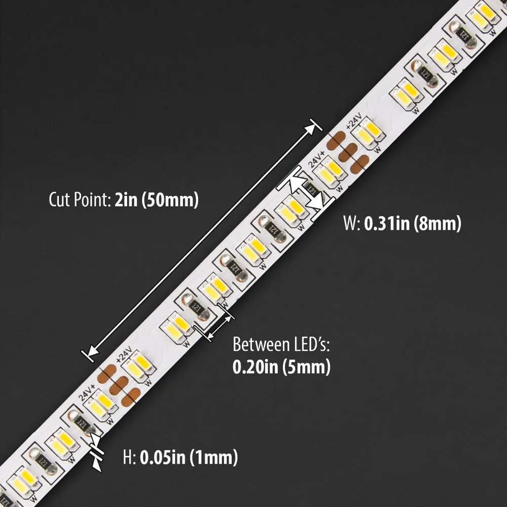 Custom bicolor 12v flexible 5730 warm white cool white led strip any mix of colors blue and white