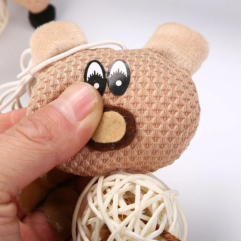 natural New Arrival Pet Products Interactive cat toy with rattan ball