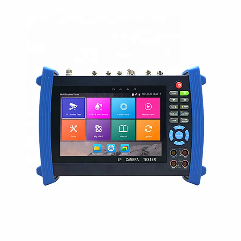 7 дюймов ipc тест монитора ip hd ahd tvi cvi Многофункциональный 5 в 1 все-в-одном портативный cctv камера видео тестер